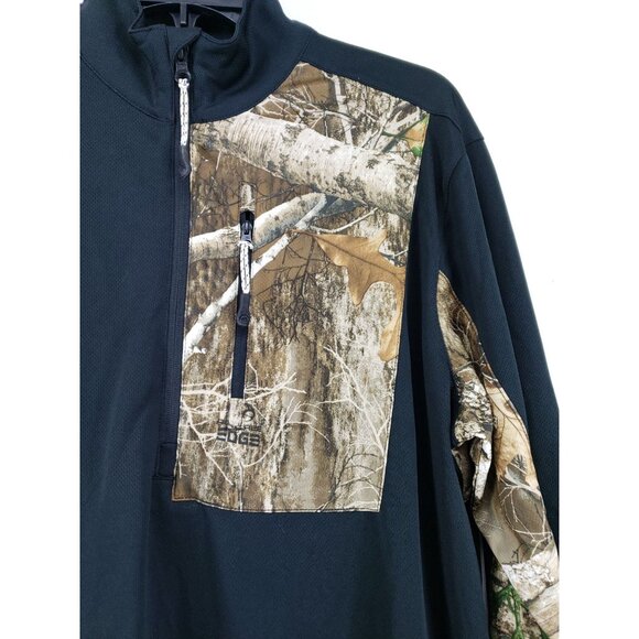 Magellan Classic Fit Mesh Pullover Women's Size Medium Black Realtree Edge Camou - Picture 4 of 7